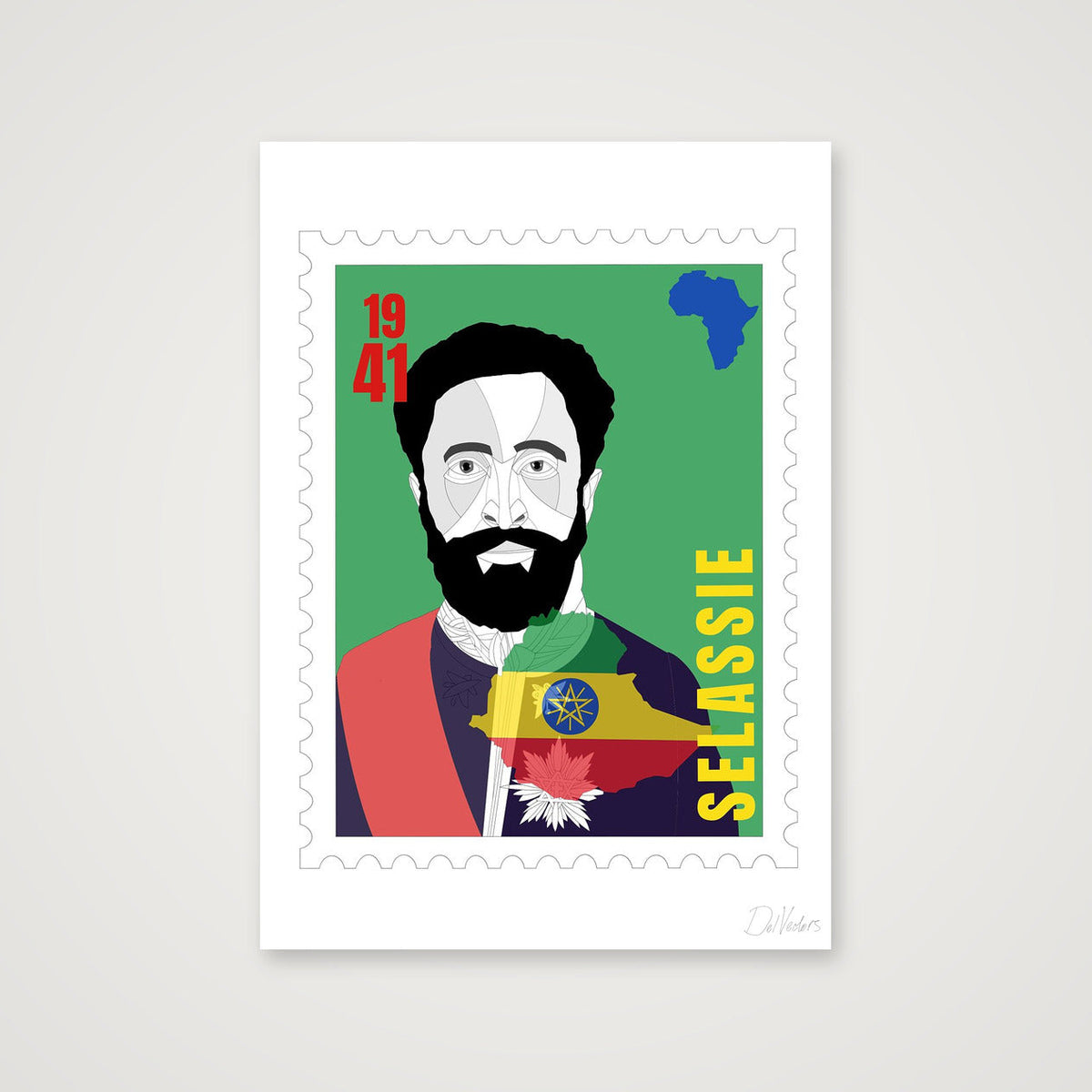 Selassie — A4 (21×30cm, 8×12") Print only