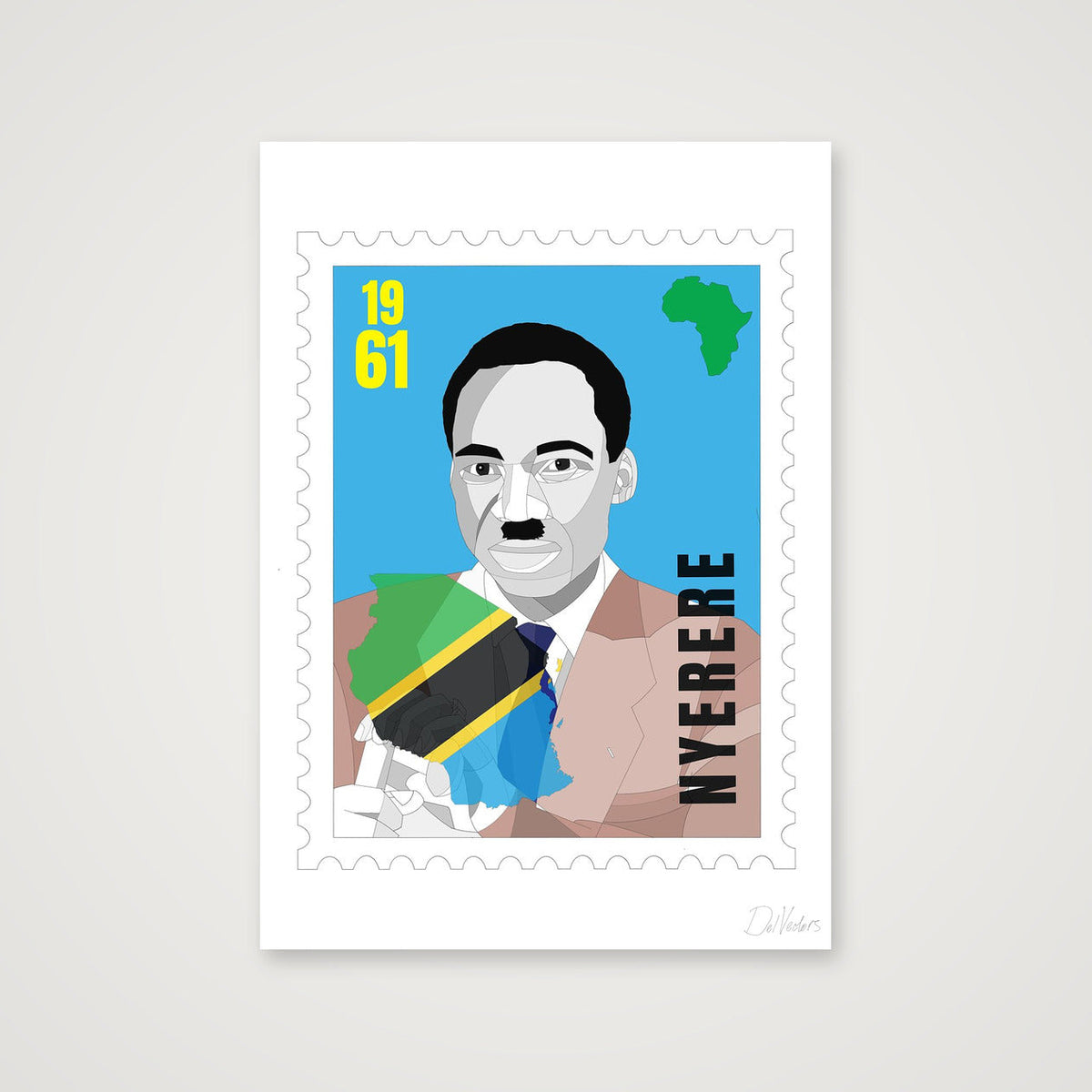 Nyerere — A4 (21×30cm, 8×12") Print only