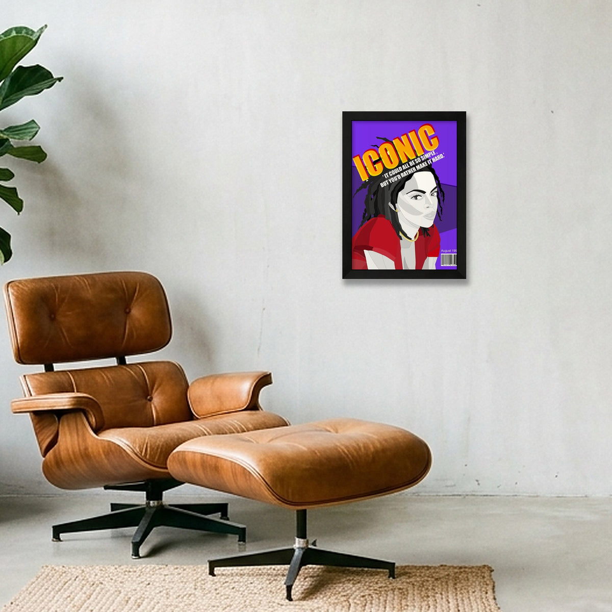 Lauryn hill — A4 (21×30cm, 8×12") Black Frame
