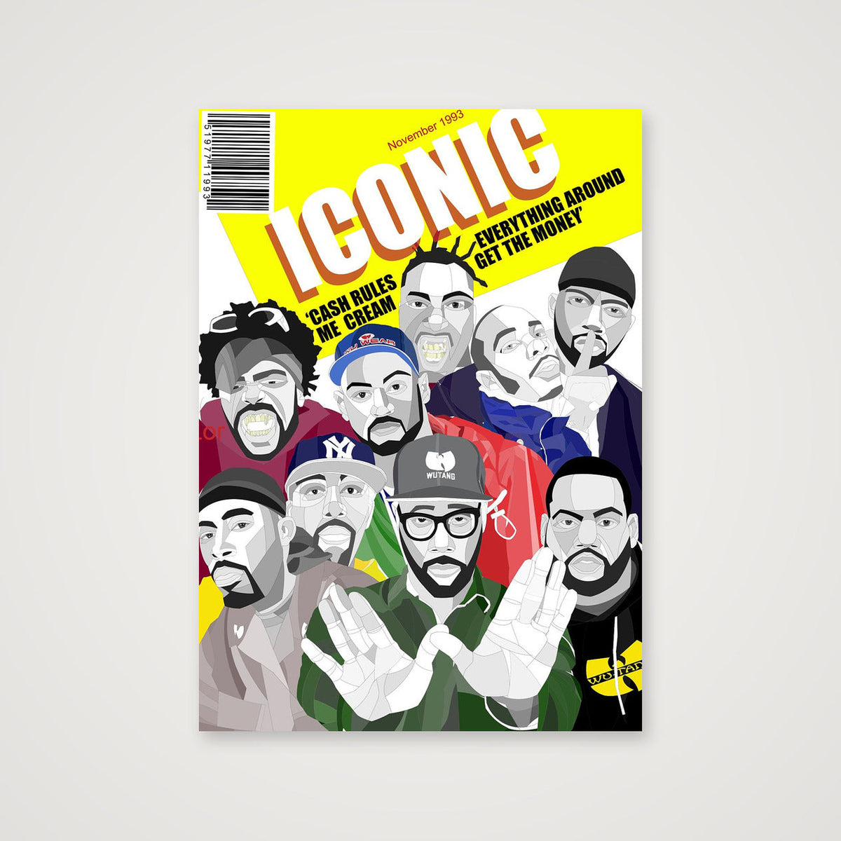 rap legend  wu tang clan-Recovered copy (1) — 42×59cm, 17×23" Print only