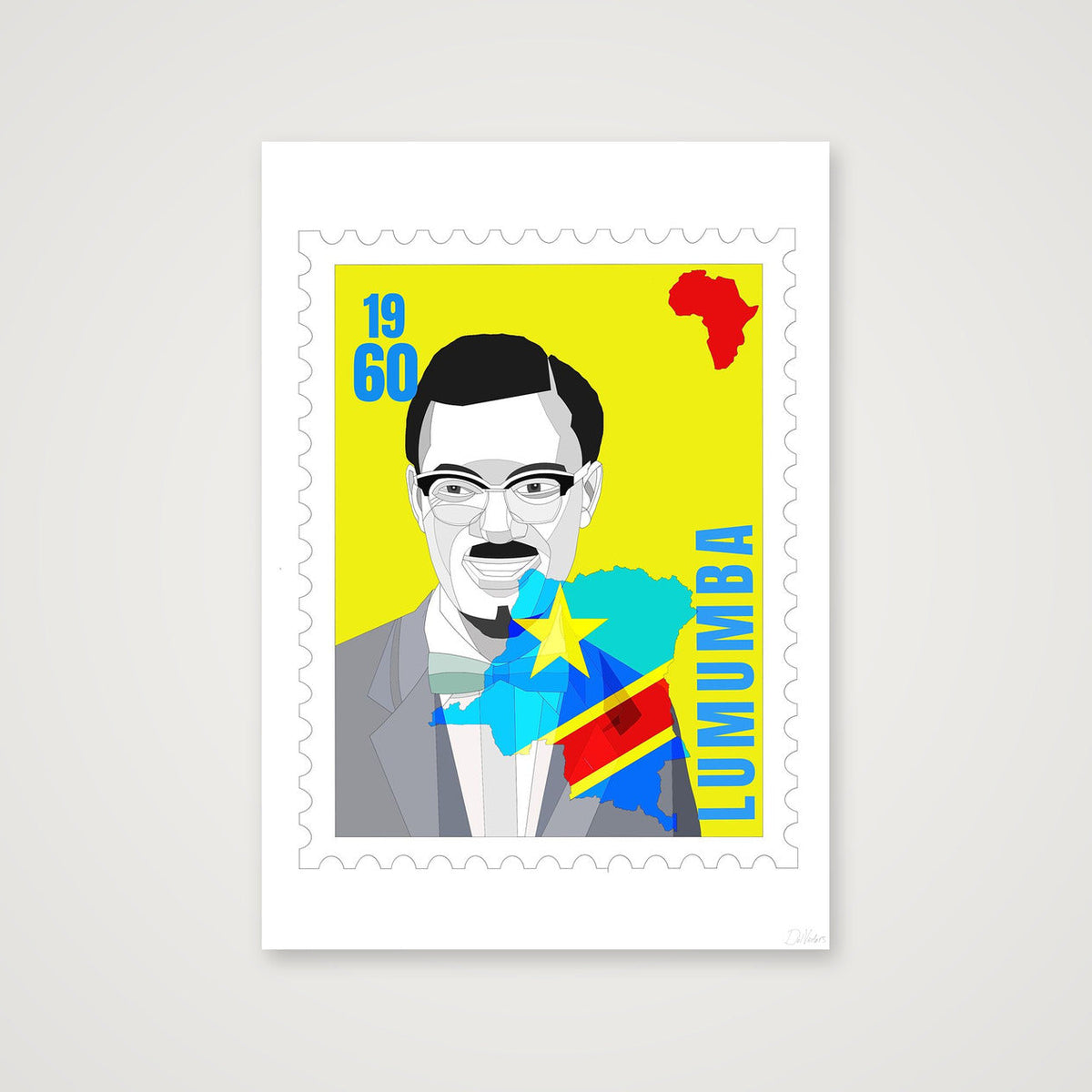 Lumumba — 59×84cm, 23×33" Print only