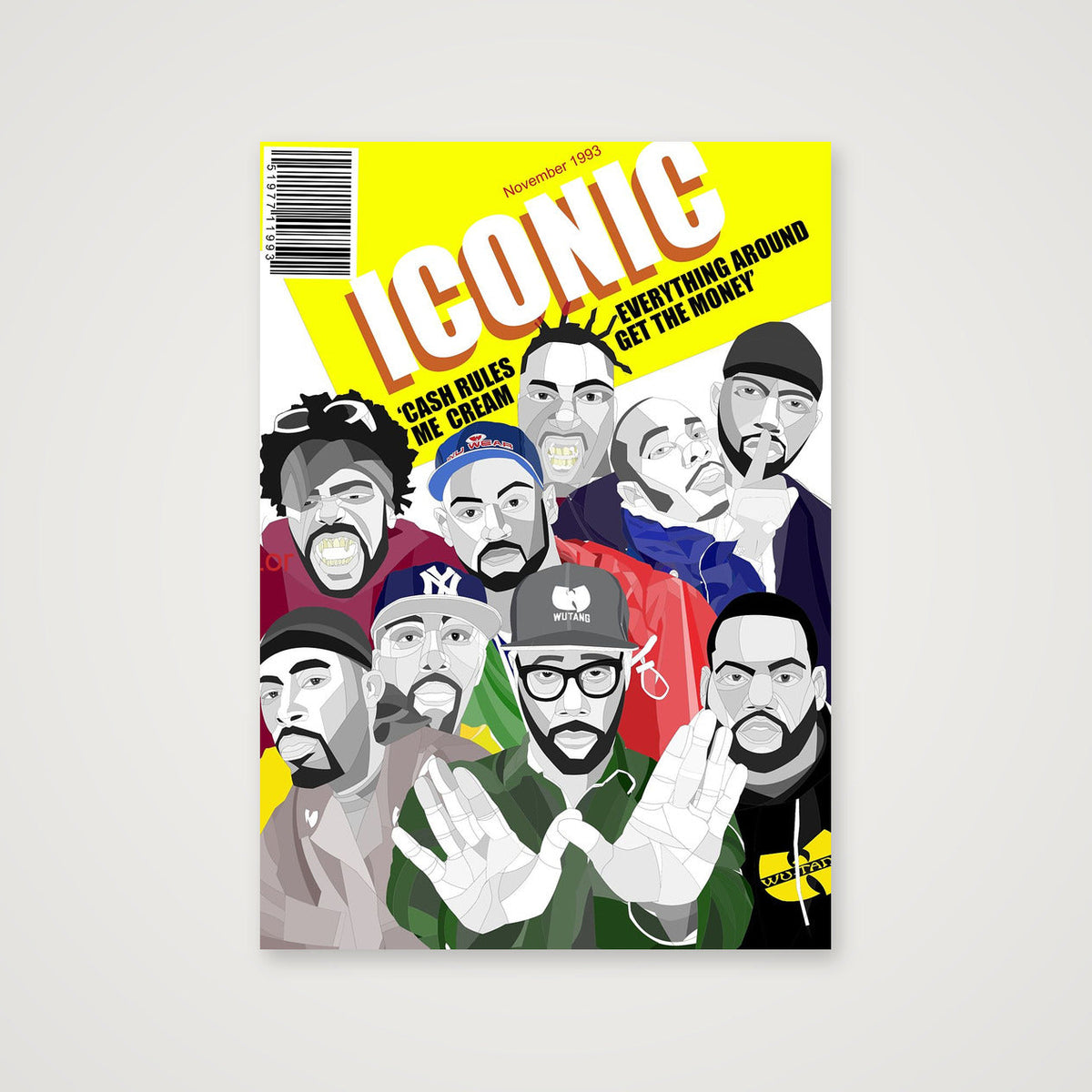 rap legend  wu tang clan-Recovered copy (1) — A3 (30×42cm, 12×17") Print only