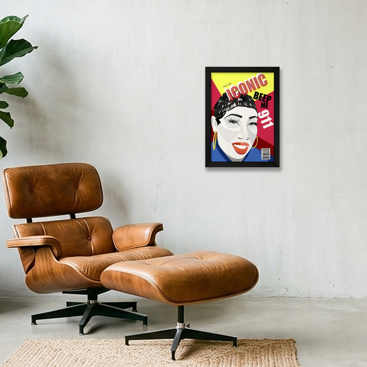 missy iconic — A4 (21×30cm, 8×12") Black Frame