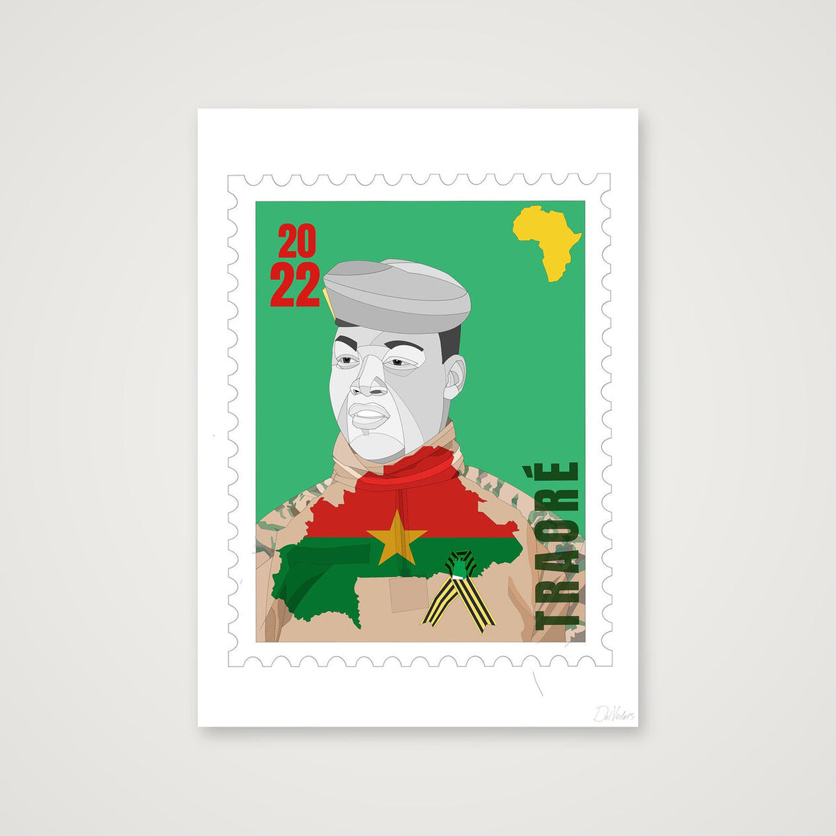 Ibrahim Traoré — 42×59cm, 17×23" Print only