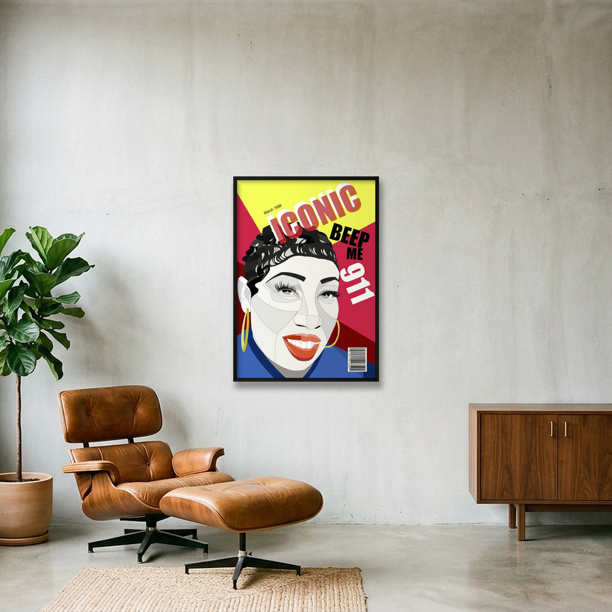 missy iconic — 70×100cm, 28×39" Black Frame