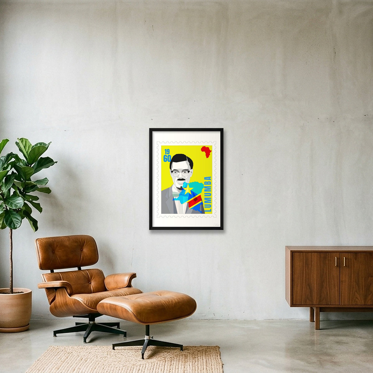 Lumumba — 42×59cm, 17×23" Black Frame