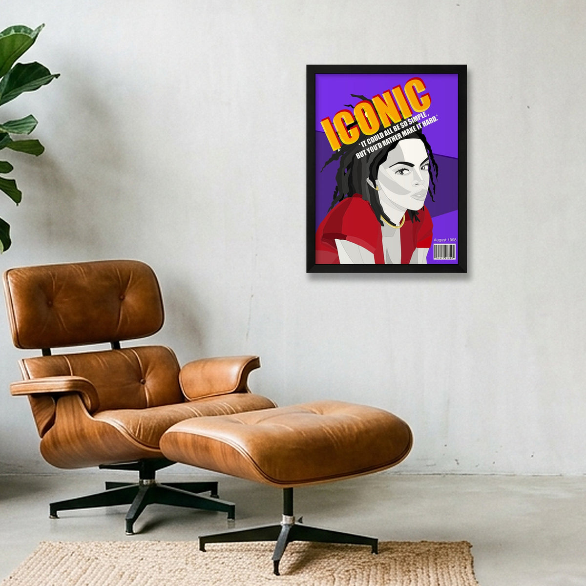 Lauryn hill — 30×40cm, 12×16" Black Frame
