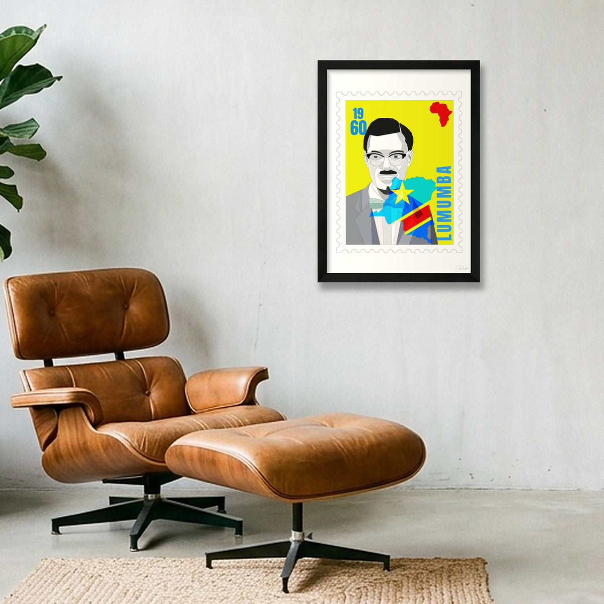 Lumumba — A3 (30×42cm, 12×17") Black Frame