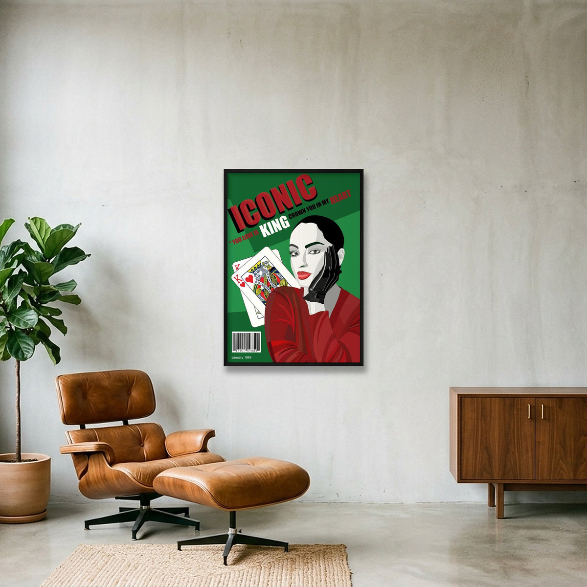 sade — 70×100cm, 28×39" Black Frame