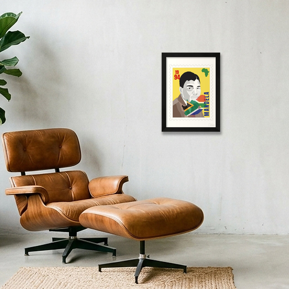 Mandela — A4 (21×30cm, 8×12") Black Frame