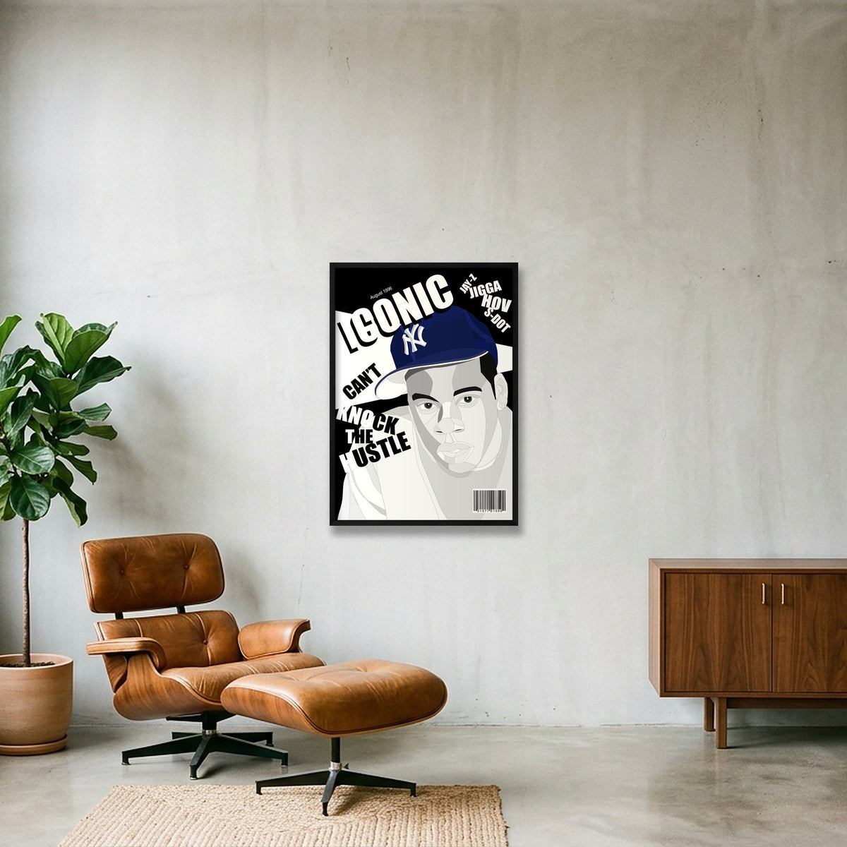 Untitled - 14 July 2026 19.45 — 59×84cm, 23×33" Black Frame