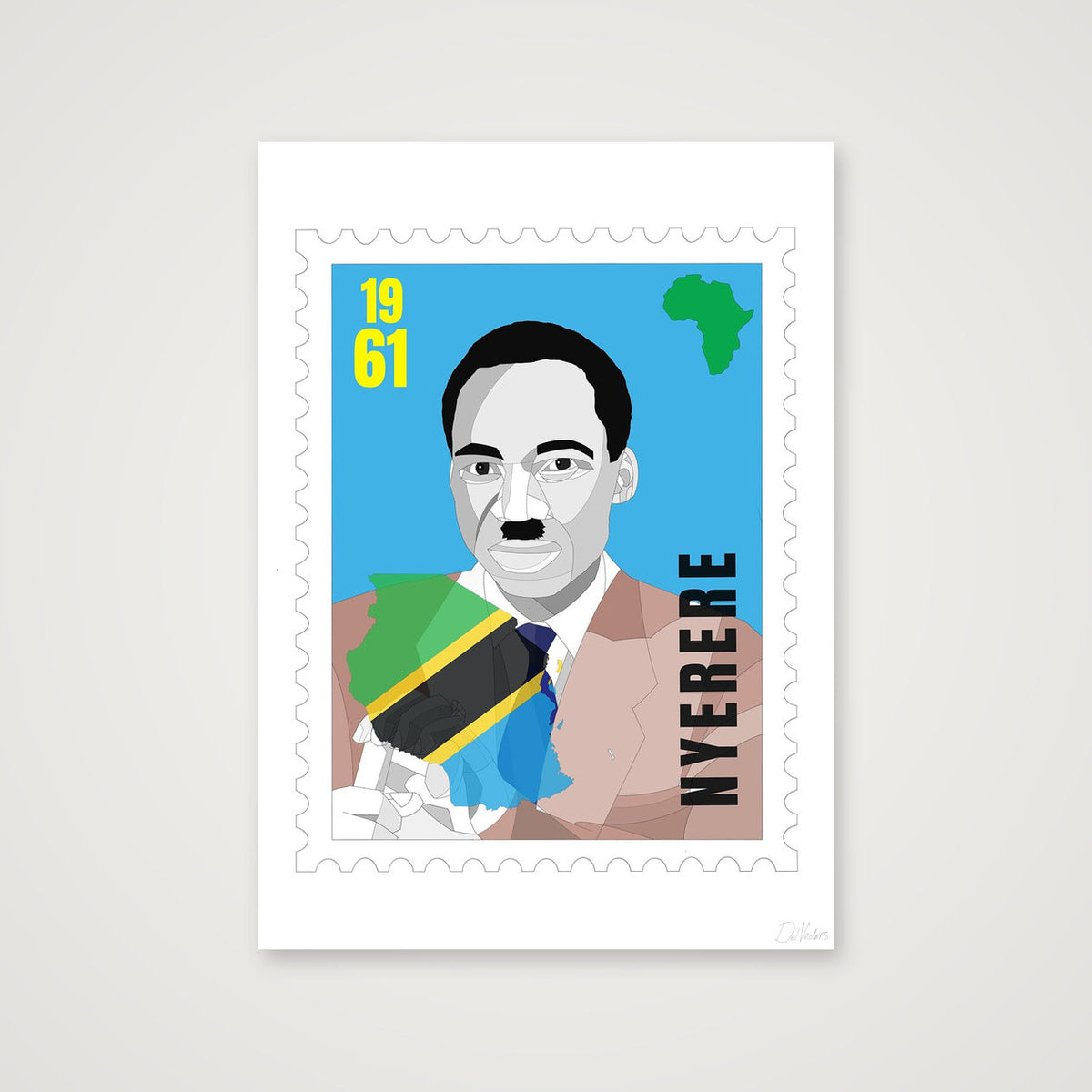 Nyerere — 42×59cm, 17×23" Print only
