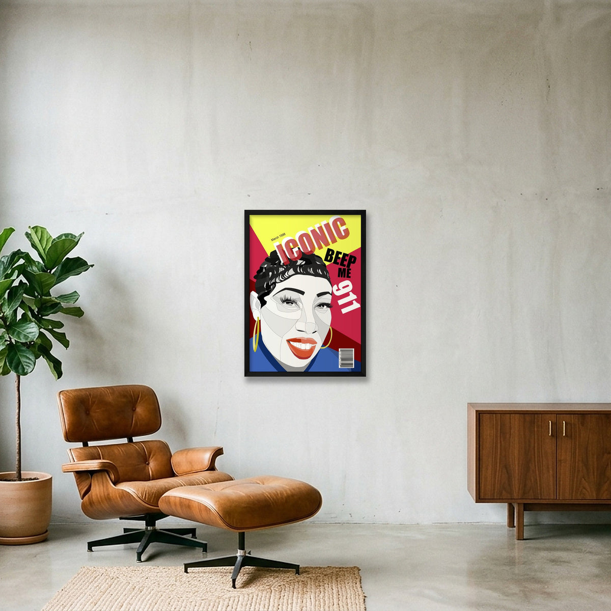 missy iconic — 42×59cm, 17×23" Black Frame