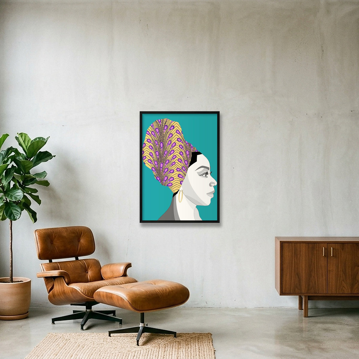 print 4 — 59×84cm, 23×33" Black Frame