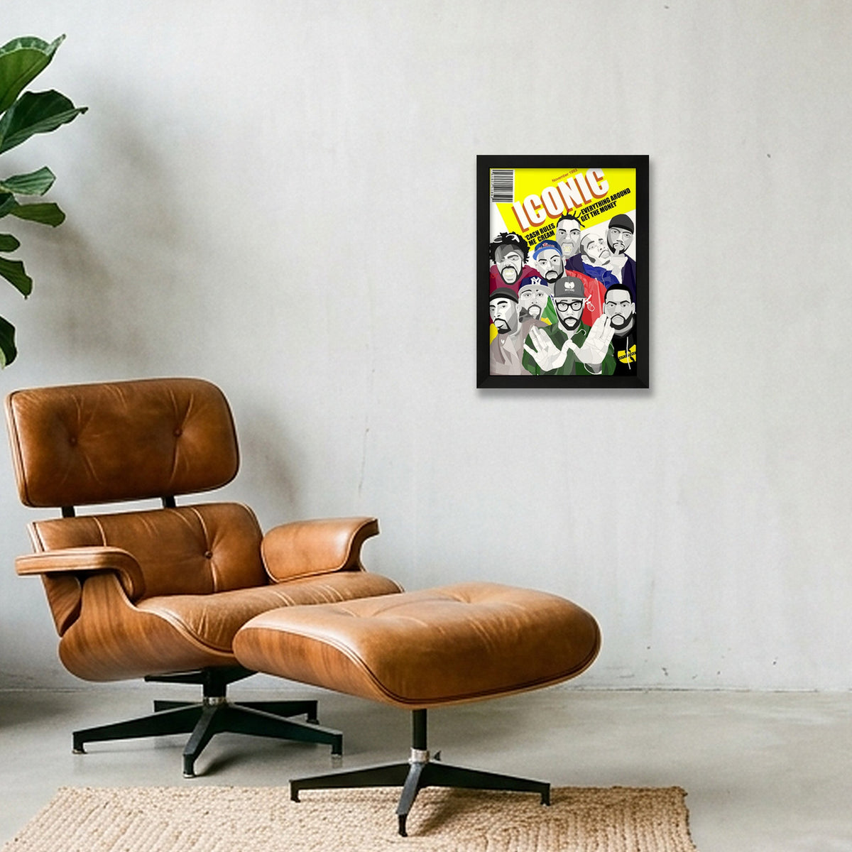 rap legend  wu tang clan-Recovered copy (1) — A4 (21×30cm, 8×12") Black Frame