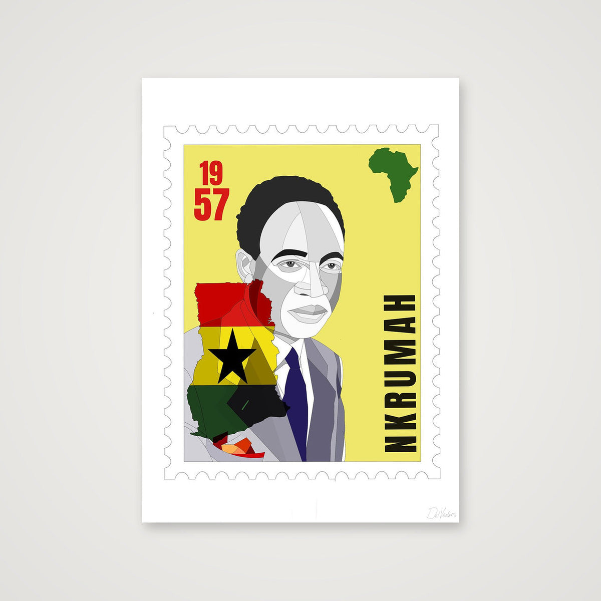 Nkrumah — 42×59cm, 17×23" Print only