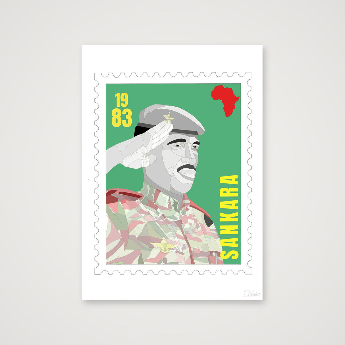 Thomas Sankara — A3 (30×42cm, 12×17") Print only