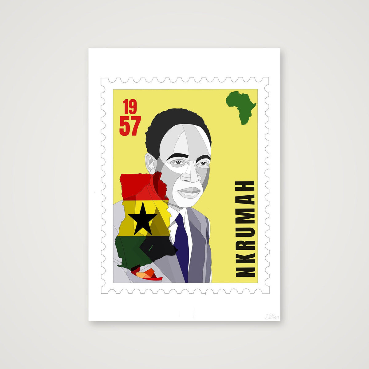 Nkrumah — 59×84cm, 23×33" Print only