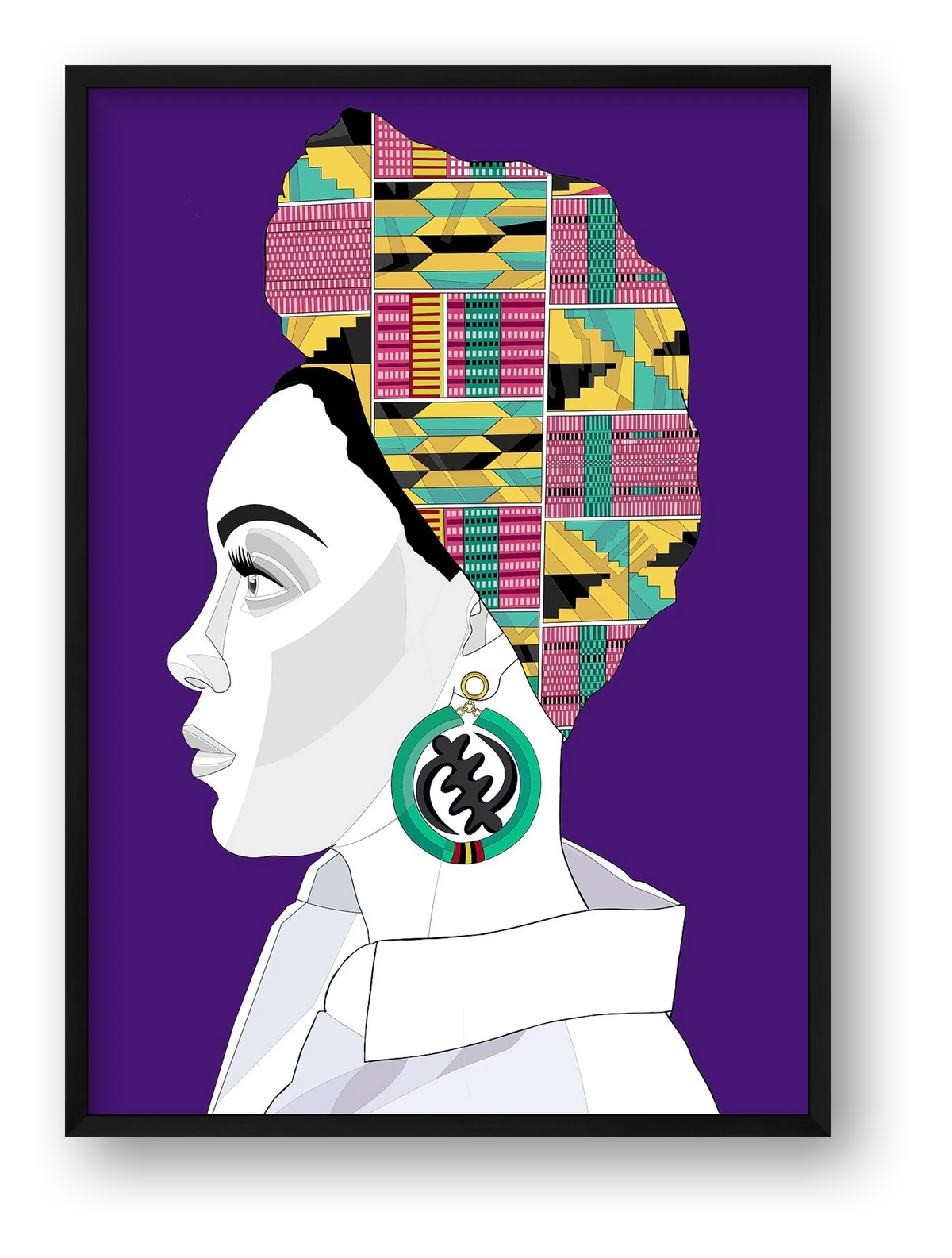 kente 1 — framed