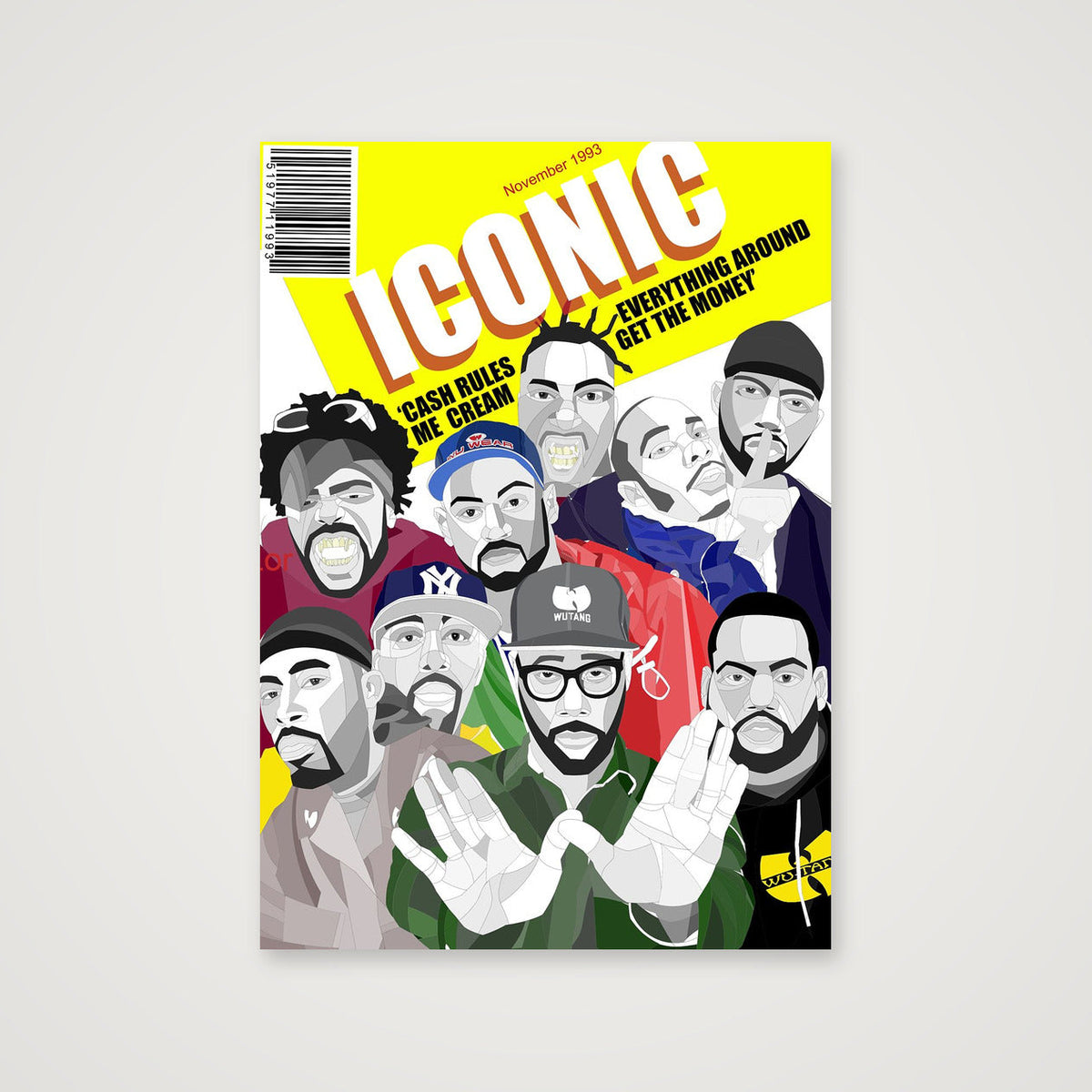 rap legend  wu tang clan-Recovered copy (1) — A4 (21×30cm, 8×12") Print only